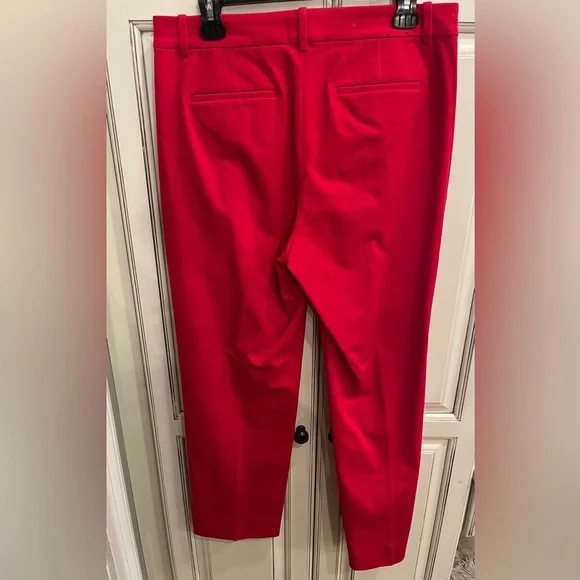 J. Crew Red Kallie Pant Size 10 - Picture 2 of 5